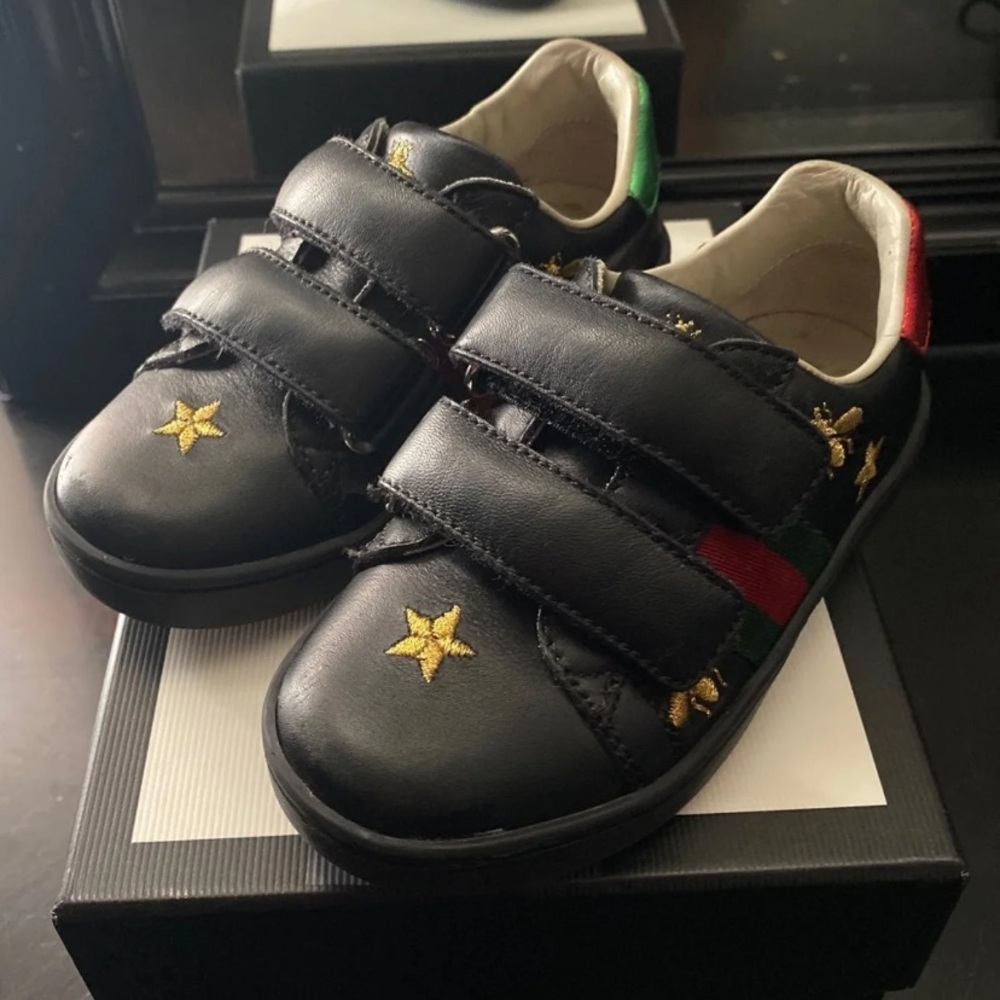 Black Gucci boys shoes